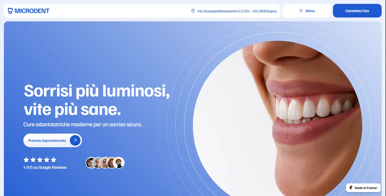 Anteprima di un sito web realizzato da Stopidesign
